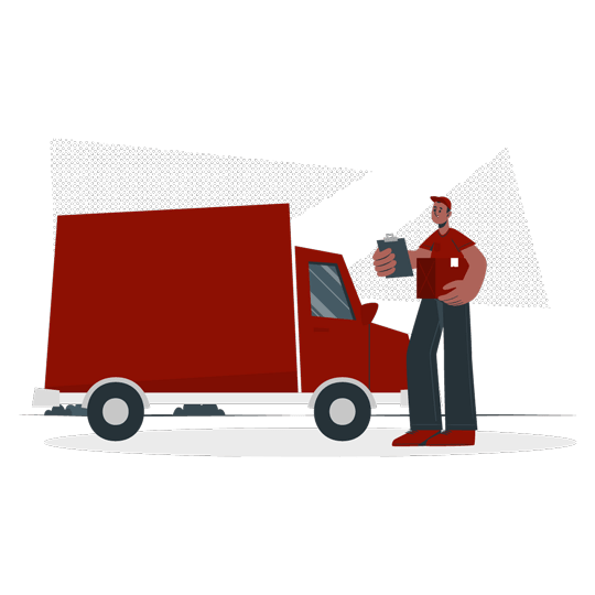 Illustration d'un transporteur au couleur de la Coterie Française